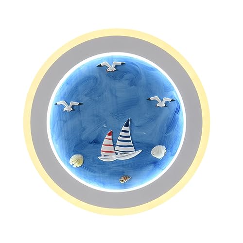 OSALADI 1stück Wandlampe Für Kinderzimmer Cartoon Design Dimmbar Warmlicht Kreative Wandlampe Für Jungen Und Mädchen Dekorative Beleuchtung Für Schlafzimmer Und Wohnräume Blau von OSALADI