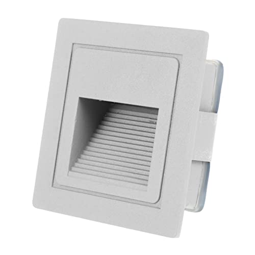 OSALADI 1stk Wasserdichtes Stufenlicht Led-treppenwandbeleuchtung Wandlampe Schritt Nachtlicht Deck Treppenlichter Terrassenstufe Treppe Wand Weiß An Der Wand Montiert Aluminium von OSALADI