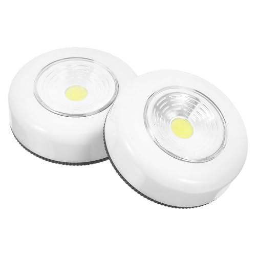 OSALADI 2 Led-drucklampe Wandleuchte Led-push-licht Notlicht Nachtlicht Kabinett Licht Berührungsempfindliche Lampe Licht Klopfen Notfall-lichter Hand Drücken von OSALADI