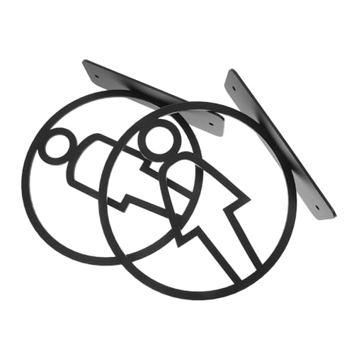 OSALADI 2 Moderne Badezimmerschilder Für Männer Und Frauen Restaurant Badezimmerschilder Wandmontage Toilettenschild Öffentliche Toilettenschilder Toilettenschilder Für Die Tür von OSALADI