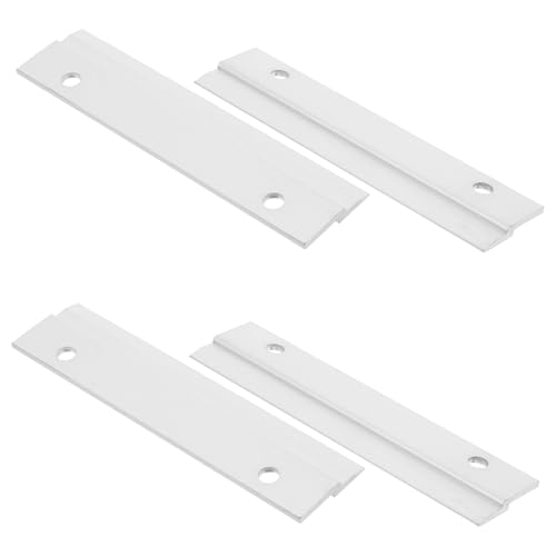 OSALADI 2 Paare Robustes Wandhalterungsset Aluminium Z-klemmen mit Ineinandergreifendem French Cleat Design für Bilderrahmen Spiegel Schränke und Whiteboards Platzsparend und Vielseitig von OSALADI