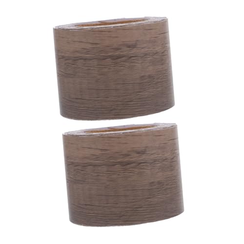 OSALADI 2 Rollen Arbeitsplattenkantenstreifen Stuhl Naturholzstreifen Schrankschutzstreifen Möbelaufkleber Dekoratives Holzmaserungsband Schrankumrandung Holzmaserungsreparaturband von OSALADI