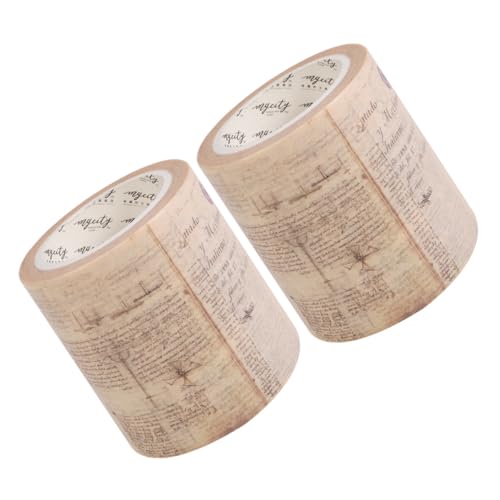 OSALADI 2 Rollen Gothic Stil Washi Tape Vielseitiges Bastelklebeband aus Papier für Scrapbooking Tagebuchgestaltung DIY Geschenkverpackung Kreative Dekoration von OSALADI
