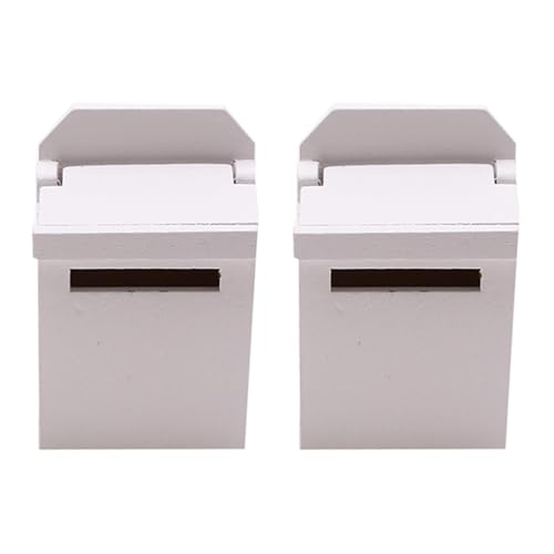 OSALADI 2 STK Mini-Briefkasten aus Holz Spielzeug für Kinder kinderspielzeug Mini-Hausmöbel Mini-Holzmöbel Ornament Miniatur-Mailbox-Modell Mini-Briefkastenverzierung aus Holz fein von OSALADI