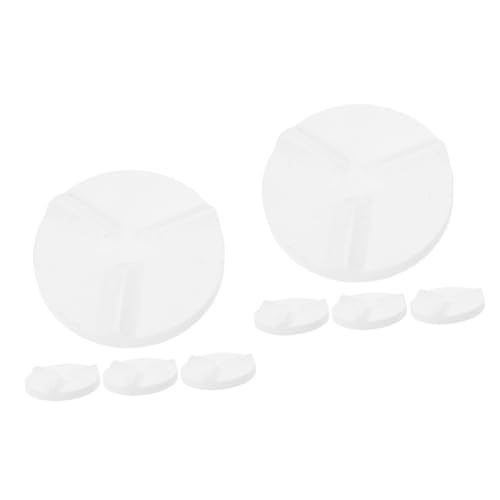 OSALADI 2 Sätze Anti-Flow-glasurdichtung Ofen Ton Keramikmatte Keramikpad Töpferei Werkzeugmatte Handwerksmatte Keramikwerkzeuge Für Töpferwaren Office-Tool Aluminiumoxid Weiß 4 Stück * 2 von OSALADI