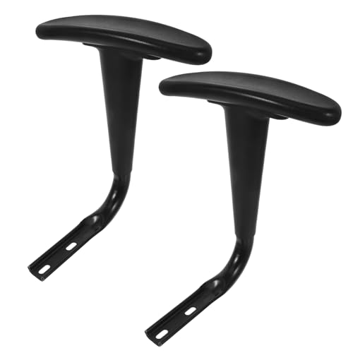 OSALADI 2 Sätze Armlehnenpolster für Drehstühle Stuhl-Armlehnenpolster aus Memory-Schaum Bürorestuhl Gaming-Stuhl Stoff verschleißfeste Stuhlarmlehne Office Chair Arms Austausch Pu Schwarz von OSALADI
