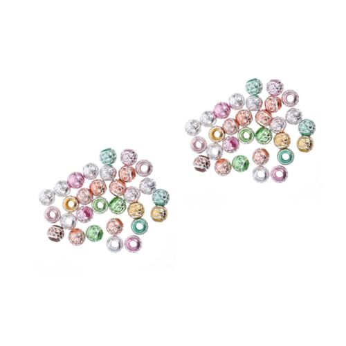 OSALADI 2 Sätze Diy Aluminium Spacer Perlen Bunte Bastelperlen Für Schmuckherstellung Große Für Armbänder Und Bastelzubehör Für Kreative Projekte 60 Stück * 2 OSALADI 2 Sätze Diy Aluminium Spacer Perlen Bunte Bastelperlen Für Schmuckherstellung Große Für Armbänder Und Bastelzubehör Für Kreative Projekte 60 Stück * 2 von OSALADI
