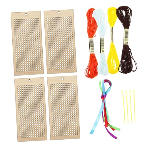 OSALADI 2 Sätze Holz Stickbuchzeichen Diy Stickbuchzeichen für Holzstücke Farben Nadeln für Scrapbooking und Handarbeiten von OSALADI