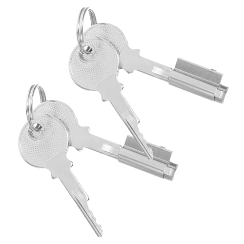 OSALADI 2 Sätze Kühlschrank Gefrierschrank Schloss Zylinderschloss aus Robustem Eisen Kupfer Zinklegierung mit Schlüssel für Glasvitrinen Türsicherung und Gefrierschrank Schrankschutz von OSALADI