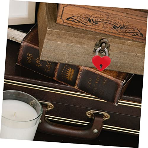 OSALADI 2 Sätze Mini Herz vorhängeschloss mit Schlüssel Kleine Liebesschlösser für Tagebuch Schmuckschatullen Gepäck Robustes Sicheres Design Rote Herzform Vielseitig für Reise und OSALADI 2 Sätze Mini Herz vorhängeschloss mit Schlüssel Kleine Liebesschlösser für Tagebuch Schmuckschatullen Gepäck Robustes Sicheres Design Rote Herzform Vielseitig für Reise und von OSALADI