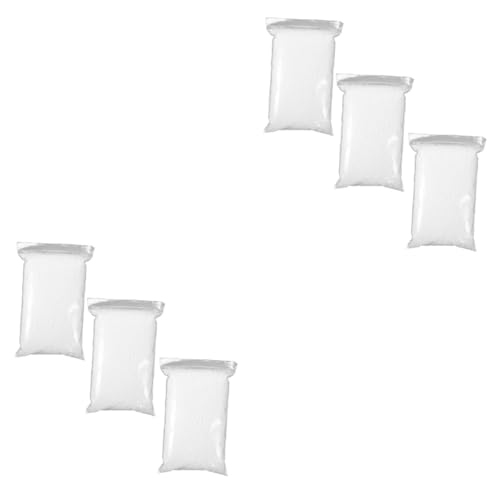OSALADI 2 Sätze Schaumkugel Weihnachtsschaumperle Party Füllung Klein Schaumperlen Blumen- Mini Drinnen Handwerk Polystyrol Vase Blumenschaum Ball Weiß 3 Packungen * 2 von OSALADI