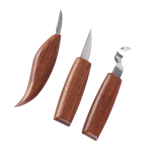 OSALADI 2 Sätze Schnitz Messer Set Carving Schnitzel-kit Holzbearbeitung Schnitzer Cutter Werkzeug Handschnitzmesser Holzschnittmesser Holzschnitzset Schwarze Walnuss 3 Stück * 2 OSALADI 2 Sätze Schnitz Messer Set Carving Schnitzel-kit Holzbearbeitung Schnitzer Cutter Werkzeug Handschnitzmesser Holzschnittmesser Holzschnitzset Schwarze Walnuss 3 Stück * 2 von OSALADI