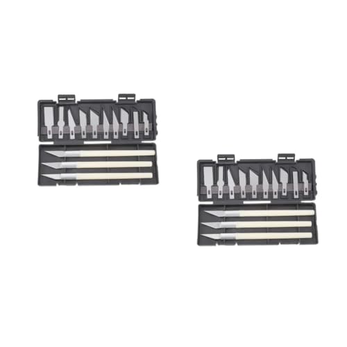 OSALADI 2 Sätze Schnitz Messer Set Hobby-gebrauchsmesser Schneidmesser Craft Hobby Gebrauchsmesser Hobbymesser Für Präzisionshandwerk Präzisionsmesser Schnitzmesser Edelstahl Und Abs von OSALADI