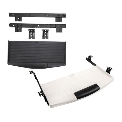 OSALADI 2 Sätze Ständer für Computertastaturen Büro Faltbarer Schreibtisch Extender -Tablett Computertastaturschalen Tastaturablettplattform Ergonomie Tastaturlifter Tastaturhalterung Abs von OSALADI