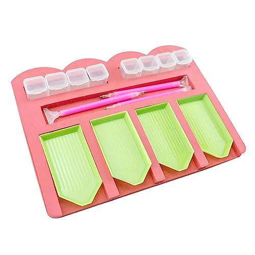 OSALADI 2 Sätze Tablett Strass Werkzeuge Bohrtablett Aufbewahrung Farbhalter Tablett Malwerkzeug Organizer Zubehör Tablett Organizer Tabletts Sortiertablett DIY Perlentablett 10 Stück * 2 von OSALADI