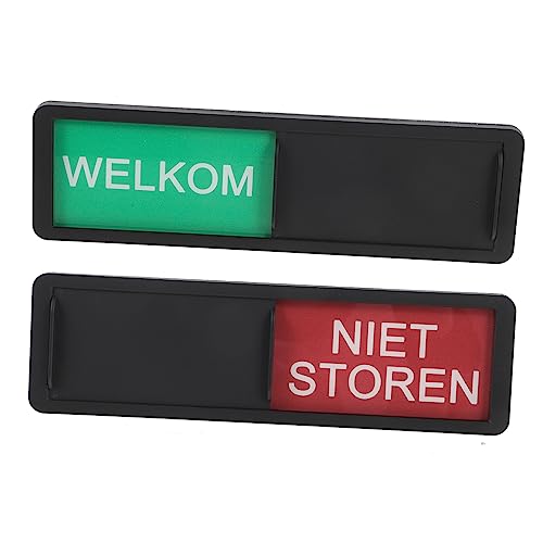 OSALADI 2 Sätze Willkommen Schild Magnetischer Schiebemechanismus Für Privatsphäre Büro Und Konferenzräume Einfaches Do Not Disturb Signal Benutzerfreundliches Design Langlebig 2 Stück * 2 von OSALADI
