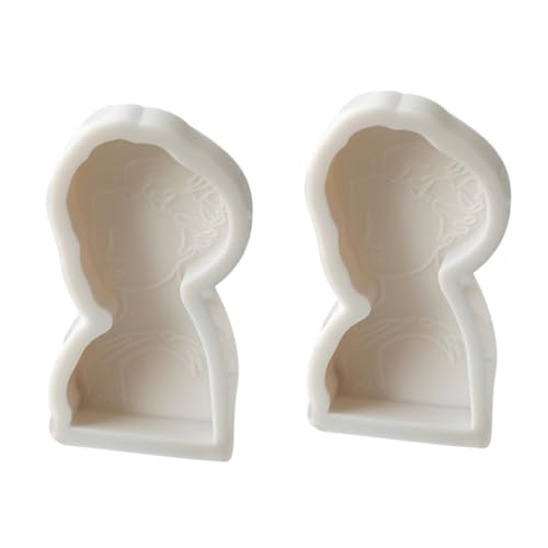 OSALADI 2 Stck. Silikonform für Kerzen und Seifen Flexibles Diy Modell Porträtform Leicht zu Reinigen Langlebig für Kreative Projekte als für Familie und von OSALADI