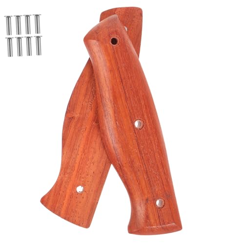 OSALADI 2stücke Holzgriffe Für Messer Ersatz Reparaturmessergriffe Aus Holz Und Metall Küchenmessergriffe Zur Austausch Einfach Zu Bedienen Und Langlebig von OSALADI