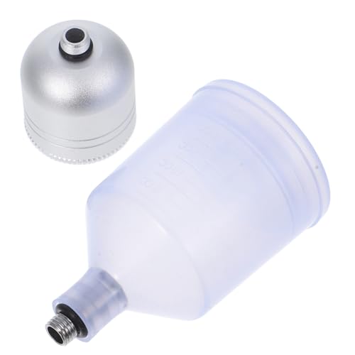 OSALADI 2 Stück Airbrush Farbbehälter Metall mit Gewinde Nachfüllbar Stabile Verbindung Einfach zu Wechseln Vielseitig für Malerei Illustration Handzeichnung Professionelle Nutzung von OSALADI