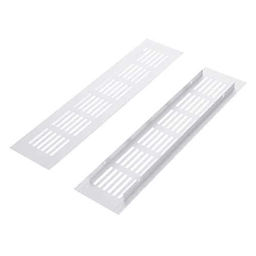 OSALADI 2 Stück Aluminiumlegierung Belüftungsgrille für Kleiderschrank und Möbel Rechteckige Ventilationselemente Aluminiumfarbe für Luftzirkulation und Wärmeableitung OSALADI 2 Stück Aluminiumlegierung Belüftungsgrille für Kleiderschrank und Möbel Rechteckige Ventilationselemente Aluminiumfarbe für Luftzirkulation und Wärmeableitung von OSALADI