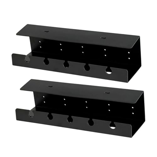 OSALADI 2 Stücke Unter-Tisch Kabel Organizer Heavy Duty Schreibtisch Klemme Draht Management für Büro Studie von OSALADI