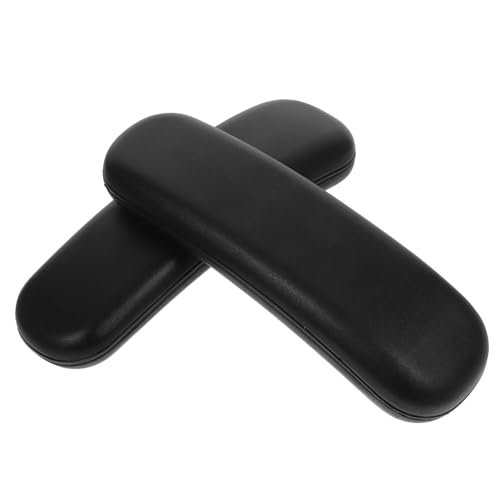 OSALADI 2 Stück Armlehne Für Bürostühle Ausruhen Teile Völlig Ersatz Erinnerung Zubehör Armlehnen Pads Unterstützung Schaum Gaming -stuhlarmarmabdeckungen Black Pu von OSALADI