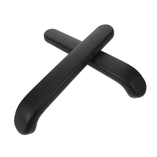 OSALADI 2 Stück Armlehnenkissen Gepolstert Armlehnenpolster Für Bürostühle Office Chair Arms Austausch Sitz Stuhl-armlehnenpolster Unterstützung Pads Gel Ersatz Pu Black von OSALADI