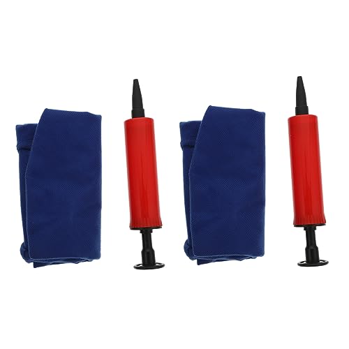 OSALADI 2 Stück Aufblasbare Sitzkissen Donutform PVC Gepolstert Ergonomisch rutschfest mit Luftpumpe für Entspannten Sitzkomfort bei Druckentlastung von OSALADI