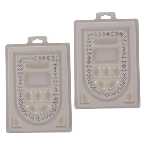 OSALADI 2 Stück Beflocktes Schmuck Design Board Perlenbrett mit Maßskala Leichtes Kunststofftablett für Halsketten und Armbänder Kratzfestes DIY Schmuckherstellungswerkzeug für Erwachsene OSALADI 2 Stück Beflocktes Schmuck Design Board Perlenbrett mit Maßskala Leichtes Kunststofftablett für Halsketten und Armbänder Kratzfestes DIY Schmuckherstellungswerkzeug für Erwachsene von OSALADI