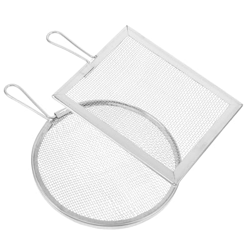 OSALADI 2stücke -sieb Mit Maschenstruktur Vielseitiges Sifting-Tool Für Keramik Und Gartenarbeit Tragbarer Metallfilter Mit Griff Für Glazur von OSALADI