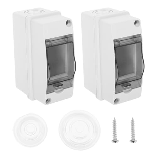 OSALADI 2 Stück Sicherungskasten Aufputz, Ip65 Wasserdichte Verteilerkasten Aufputz Transparentes Fenste -Sicherungskasten Abzweigdose Anschlussdose für Garten Außenbereichen Ladesäulen OSALADI 2 Stück Sicherungskasten Aufputz, Ip65 Wasserdichte Verteilerkasten Aufputz Transparentes Fenste -Sicherungskasten Abzweigdose Anschlussdose für Garten Außenbereichen Ladesäulen von OSALADI