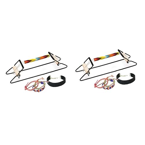 OSALADI 2 Stück DIY Bead Loom Praktischer Perlenwebstuhl für Schmuckherstellung für Armbänder und Langlebig und Sicher der Anwendung von OSALADI