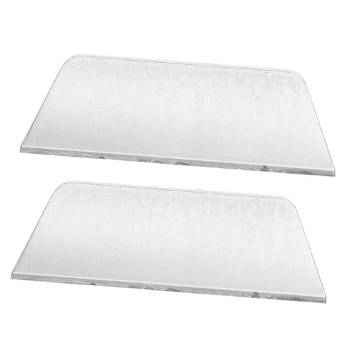 OSALADI 2 Stück Desktop Mobile Clip Schreibtisch-Trennklammern Raumteiler Schreibtisch Schallwand Clip Partition Clips Möbeltrennklemme Spleißen Hustenschutz Plastik Silver von OSALADI