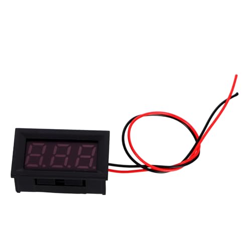 OSALADI 2 Stück Digitales Mini Voltmeter Stelliges LED Panel Dc Präzise Spannungsmessung Rote Ziffernanzeige Vielseitiges Messgerät für Schaltkreise und Elektrische Tests von OSALADI