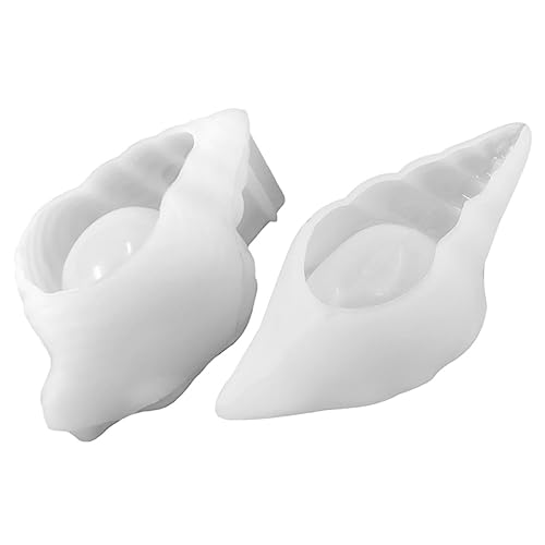 OSALADI 2 Stück Diy Silikonform für Epoxidharz Conch Shaped Aufbewahrungsbox Flexible Transparente Silikonform für Kreative Projekte und von OSALADI