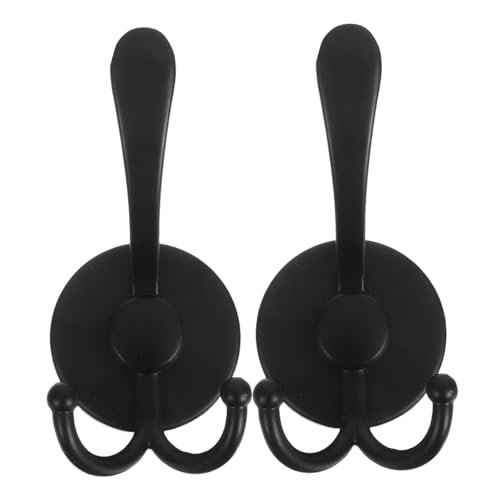 OSALADI 2 Stück Edelstahl Saugnapf Haken Abnehmbar Feuchtigkeitsbeständig Stark Belastbar Vielseitig für Bad Küche Handtücher Bademantel ohne Bohren Wiederverwendbar Modernes Design von OSALADI