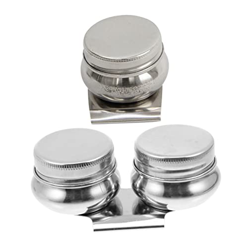 OSALADI 2 Stück Edelstahl Tauchtöpfe Für Aquarell Und Gouache Kleine Farbbehälter 4cm Mit Deckel Für Künstler Und Farbmischtabletts OSALADI 2 Stück Edelstahl Tauchtöpfe Für Aquarell Und Gouache Kleine Farbbehälter 4cm Mit Deckel Für Künstler Und Farbmischtabletts von OSALADI