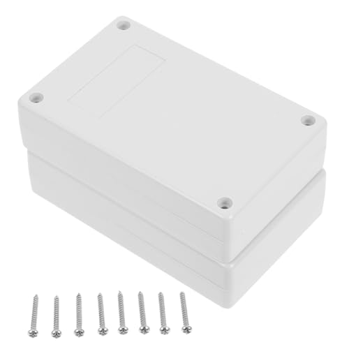 OSALADI 2 Stück Elektrische Anschlussdose Wetterbeständig Kunststoffgehäuse Schutz für Interne Bauteile Robust Langlebig für Schalter und Steckdosen Geeignet von OSALADI