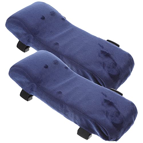 OSALADI 2 Stück Ergonomische Armlehnenpolster aus Memory Schaum für Bürostühle und Gaming Stühle Bequeme und rutschfeste Armlehnenbezüge für Zuhause Büro von OSALADI