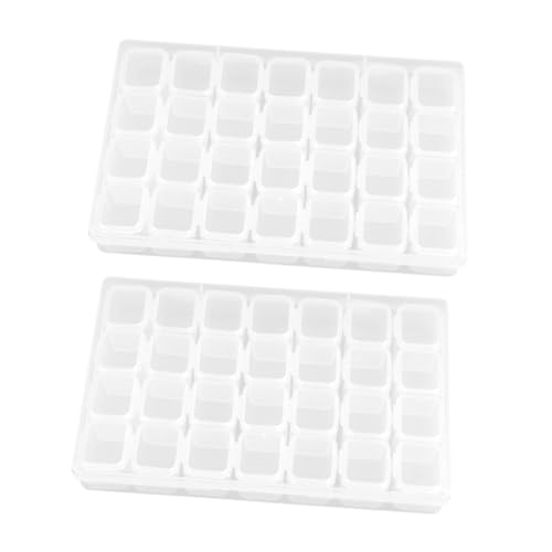 OSALADI 2 Stück Fächer Aufbewahrungsbox Transparent Kompakte Aufbewahrungsbox mit Mini fächern für Diamantmalerei und Schmuck Leicht Praktisch und Langlebig Übersichtliche Organisation OSALADI 2 Stück Fächer Aufbewahrungsbox Transparent Kompakte Aufbewahrungsbox mit Mini fächern für Diamantmalerei und Schmuck Leicht Praktisch und Langlebig Übersichtliche Organisation von OSALADI