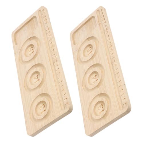 OSALADI 2 Stück Holz Perlenbrett für Armbandgestaltung DIY Schmuck Designmatte mit Mehreren Fächern zur Effizienten Sortierung von Perlen Holzmaterial für Kreative Projekte OSALADI 2 Stück Holz Perlenbrett für Armbandgestaltung DIY Schmuck Designmatte mit Mehreren Fächern zur Effizienten Sortierung von Perlen Holzmaterial für Kreative Projekte von OSALADI