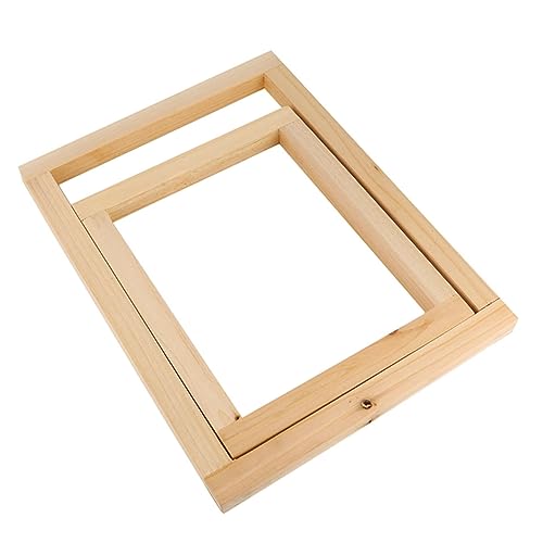 OSALADI 2stücke Siebdruckrahmen Holz DIY Professioneller Siebdruck Rahmen Shirts Handtaschen Einkaufstaschen Tischdecken Etc Langlebig Und Kompakt von OSALADI