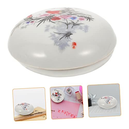 OSALADI 2stücke Stempelkissen Im Chinesischen Stil Mit Siegelbox Für Kalligraphie Und DIY-Kunst Mit Gleichmäßiger Pigmentierung Und Abwaschbarer Tinte von OSALADI