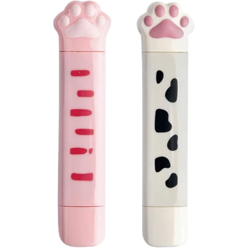 OSALADI 2 Stück Katzenpfoten Korrekturband Niedliches Kawaii Design Tragbares Korrekturwerkzeug für Schule und Büro für Schüler und Katzenliebhaber Rosa Weiß OSALADI 2 Stück Katzenpfoten Korrekturband Niedliches Kawaii Design Tragbares Korrekturwerkzeug für Schule und Büro für Schüler und Katzenliebhaber Rosa Weiß von OSALADI