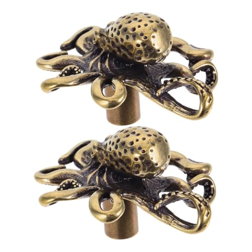 OSALADI 2 Stück Messing Türgriffe Kraken-design Nautische Schubladenknöpfe Strandmotiv Vintage Maritimer Schrankgriff Für Kommode Küche Wohnzimmer OSALADI 2 Stück Messing Türgriffe Kraken-design Nautische Schubladenknöpfe Strandmotiv Vintage Maritimer Schrankgriff Für Kommode Küche Wohnzimmer von OSALADI