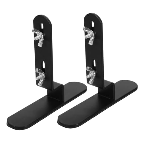 OSALADI 2 Stück Metall Pegboard Halterung Verstellbar Tisch Wandmontage Organizer für Home Office Platzsparender Desktop Support Vielseitig Nutzbarer Vertikaler Ständer in Schwarz von OSALADI