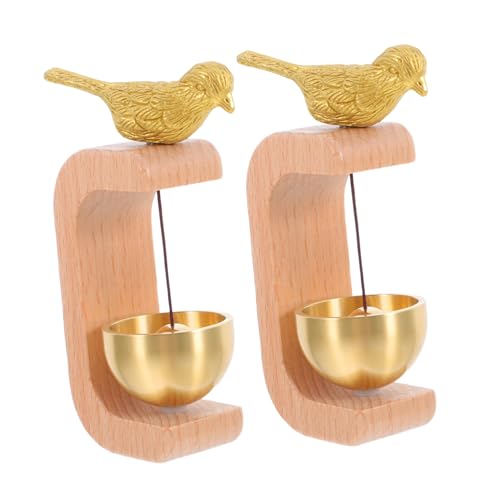 OSALADI 2 Stück Minimalistische Magnetische Türklingel aus Messing mit Holz-windspiel Angenehmer Klang Robuste Bauweise Einfache Montage als Eingangsalarm für Zuhause Geschäft Restaurant OSALADI 2 Stück Minimalistische Magnetische Türklingel aus Messing mit Holz-windspiel Angenehmer Klang Robuste Bauweise Einfache Montage als Eingangsalarm für Zuhause Geschäft Restaurant von OSALADI
