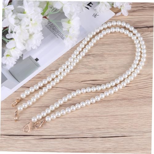 OSALADI 2 Stück Perlenkette Taschengurt Damen Goldfarbene Schulterriemen Handtaschen Ersatz Kettenriemen DIY Zubehör mit Langlebigen Karabinerverschlüssen OSALADI 2 Stück Perlenkette Taschengurt Damen Goldfarbene Schulterriemen Handtaschen Ersatz Kettenriemen DIY Zubehör mit Langlebigen Karabinerverschlüssen von OSALADI