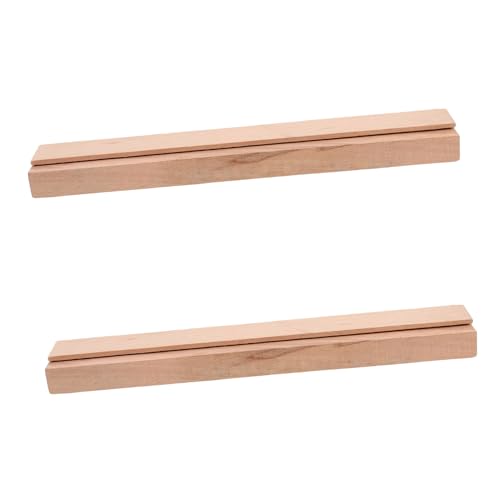 OSALADI 2 Stück Robuste Langlebige Holzschienen für Küchen Kommodenschubladen Leise Einfach zu Montierende Schubladenauszüge für Sanftes Herausziehen von OSALADI