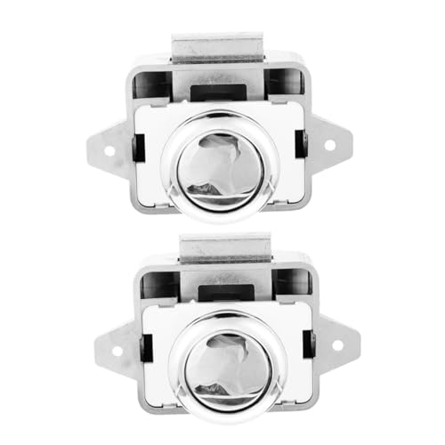 OSALADI 2 Stück Schlüsselloses Metall Push-button Schloss für Wohnmobil Schränke und Wetterbeständiger Rv Türverschluss Vielseitiger Druckknopf-catch für Boote und Camper OSALADI 2 Stück Schlüsselloses Metall Push-button Schloss für Wohnmobil Schränke und Wetterbeständiger Rv Türverschluss Vielseitiger Druckknopf-catch für Boote und Camper von OSALADI